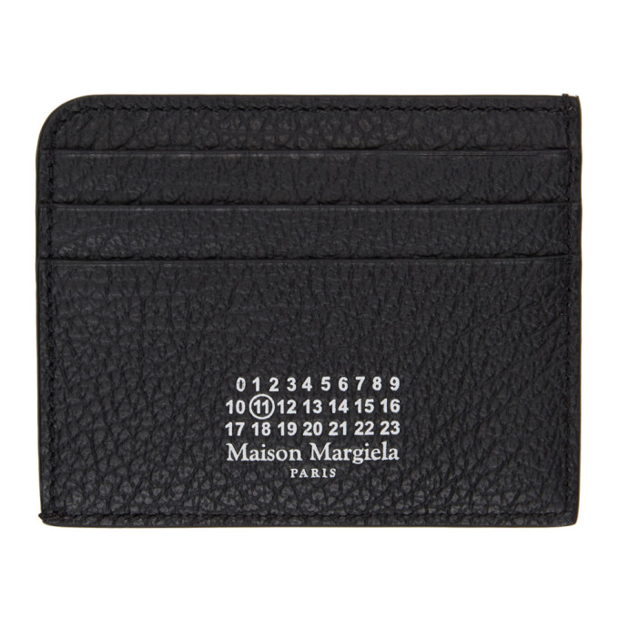 Maison Margiela Black Four Stitch Logo Cardholder
