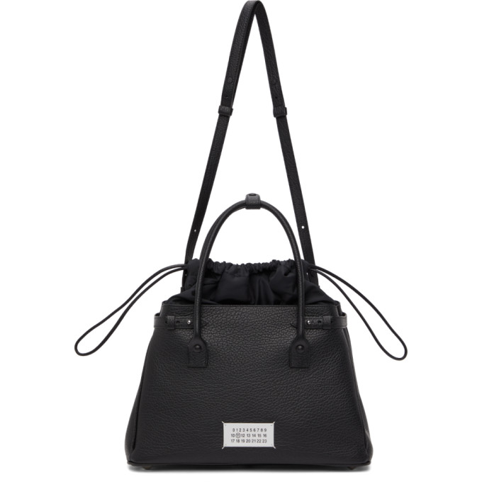 Click to view more detailed imagery on our partner's website Maison Margiela Black 5ac Top Handle Bag In H7735 Blac