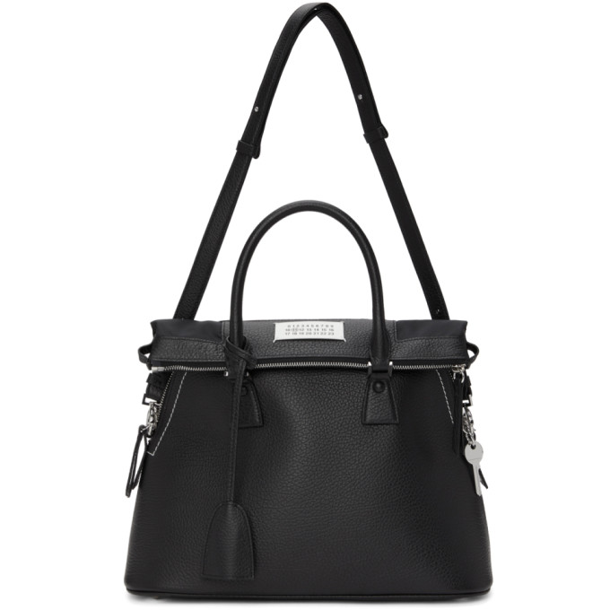 Maison Margiela Black Small 5AC Top Handle Bag