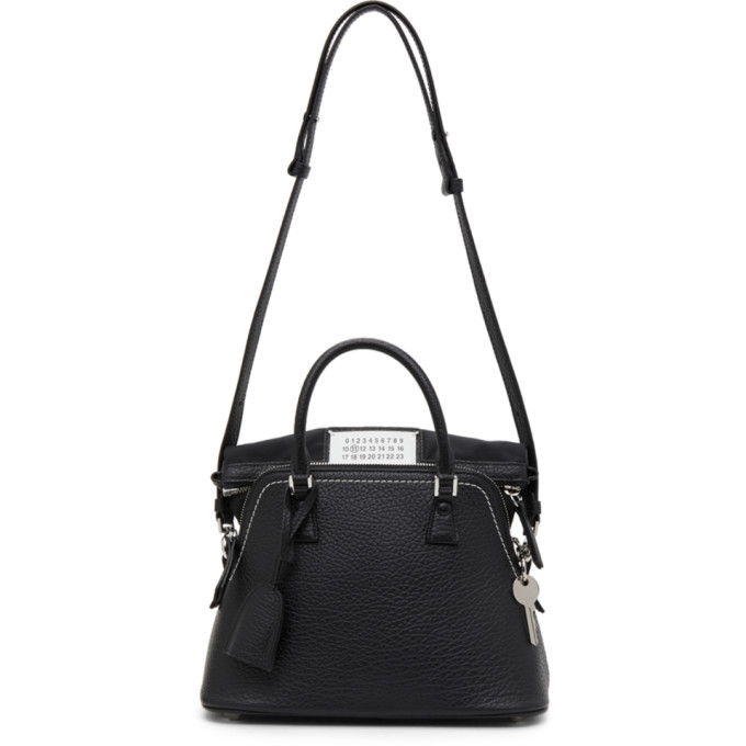 Maison Margiela Black Small 5AC Top Handle Bag