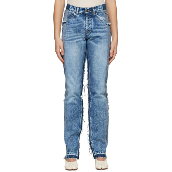 Maison Margiela Blue Recycled Spliced Jeans