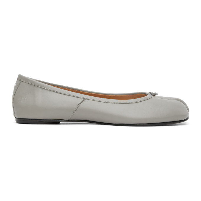 Maison Margiela SSENSE Exclusive Grey Tabi Ballerina Flats