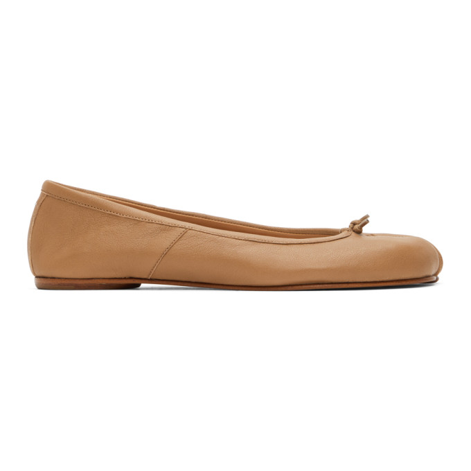 Maison Margiela Tan Tabi Ballerina Flats