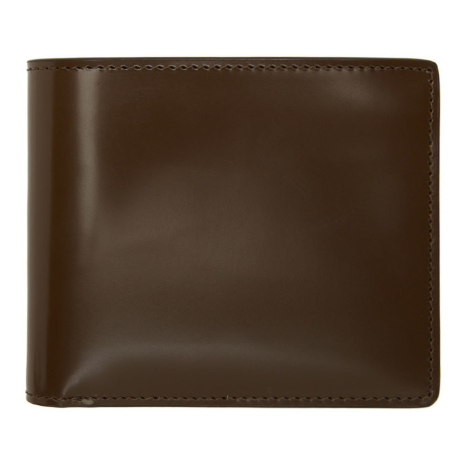 Maison Margiela Brown Polished Bifold Wallet