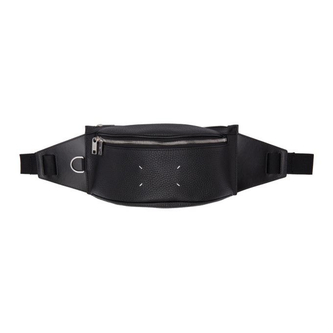 Maison Margiela Black Large 4 Stitch Belt Bag