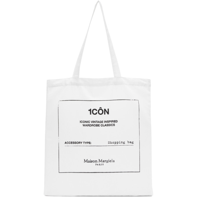 Maison Margiela White Icon Shopping Tote