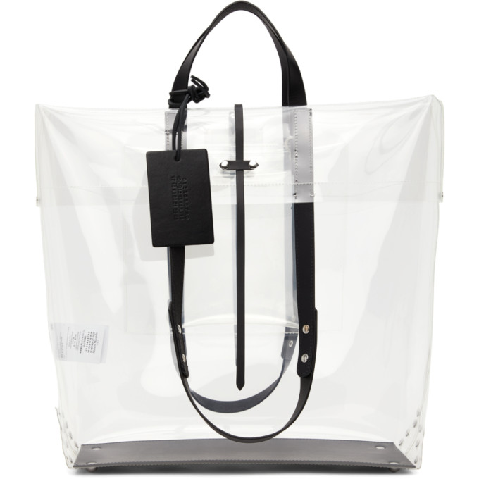 MAISON MARGIELA TRANSPARENT FOLD-OVER TOTE