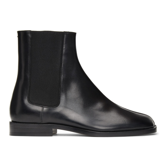 Maison Margiela Black Tabi Chelsea Boots