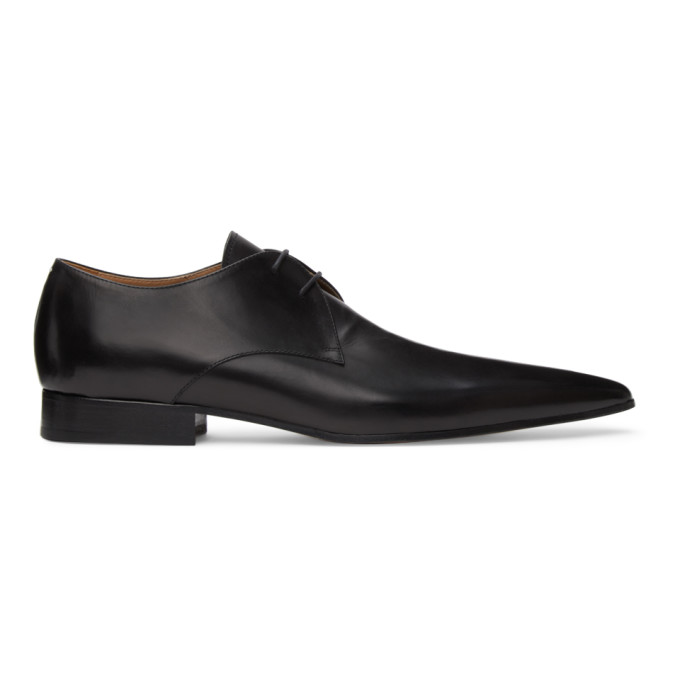 MAISON MARGIELA BLACK HYPERION LACE-UP SHOES