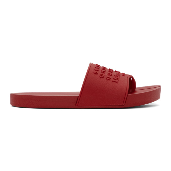 Maison Margiela Red Tabi Slides