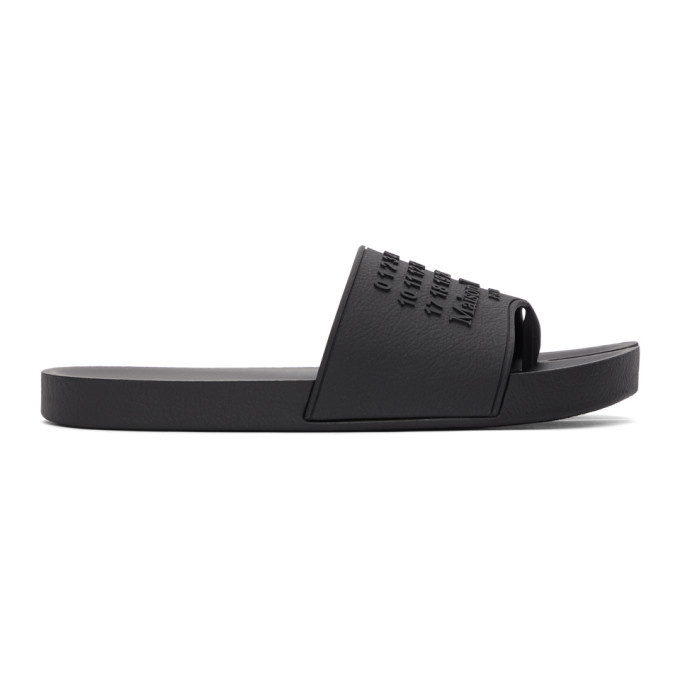 Maison Margiela Black Tabi Slides