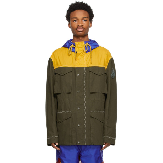 Moncler Genius 1 Moncler JW Anderson Khaki Colorblocked Jacket