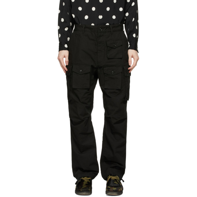 Engineered Garments Black Cotton Ripstop Cargo Pants