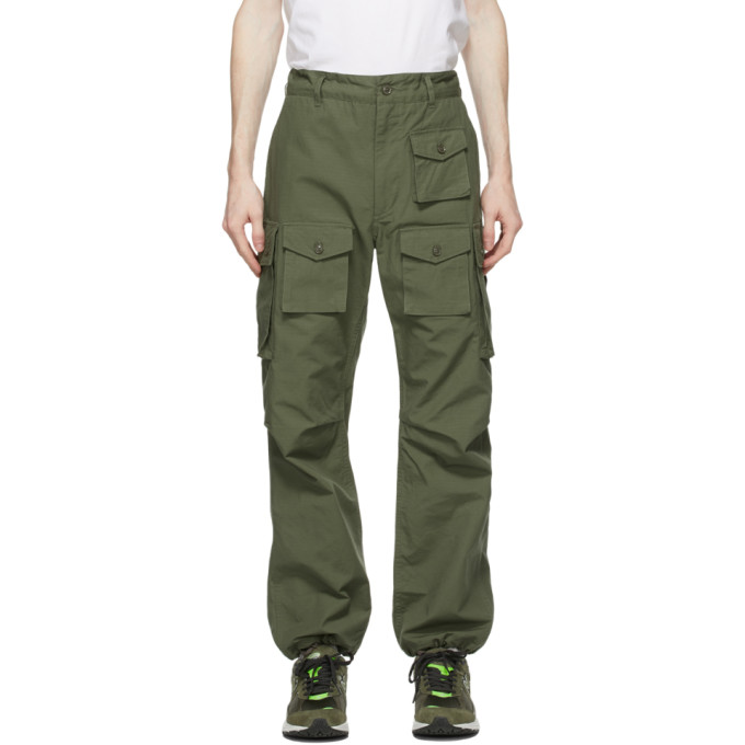 Engineered Garments Green Cotton Ripstop Cargo Pants