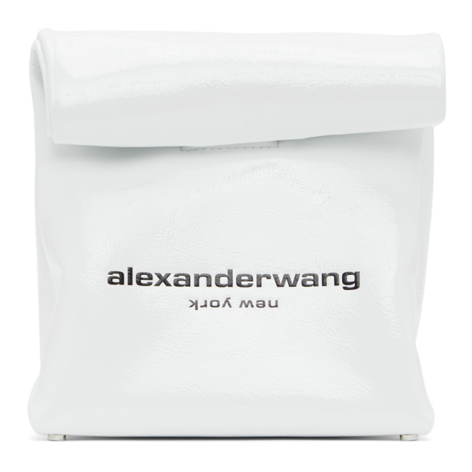 Alexander Wang White Lunch Bag Clutch