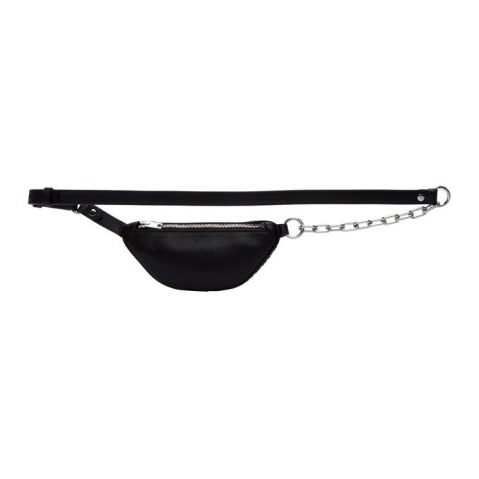 ALEXANDER WANG BLACK MINI RHINESTONE ATTICA FANNY PACK