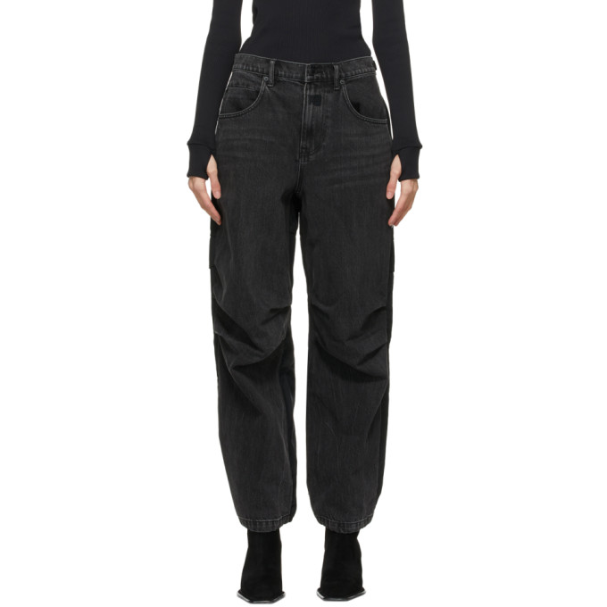 Alexander Wang Black Pack Mix Hybrid Jeans