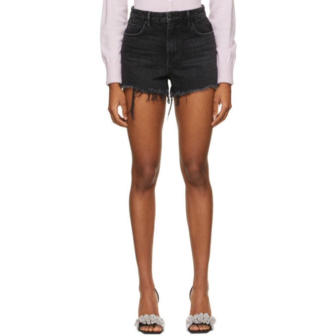 Alexander Wang Grey Denim Bite Shorts