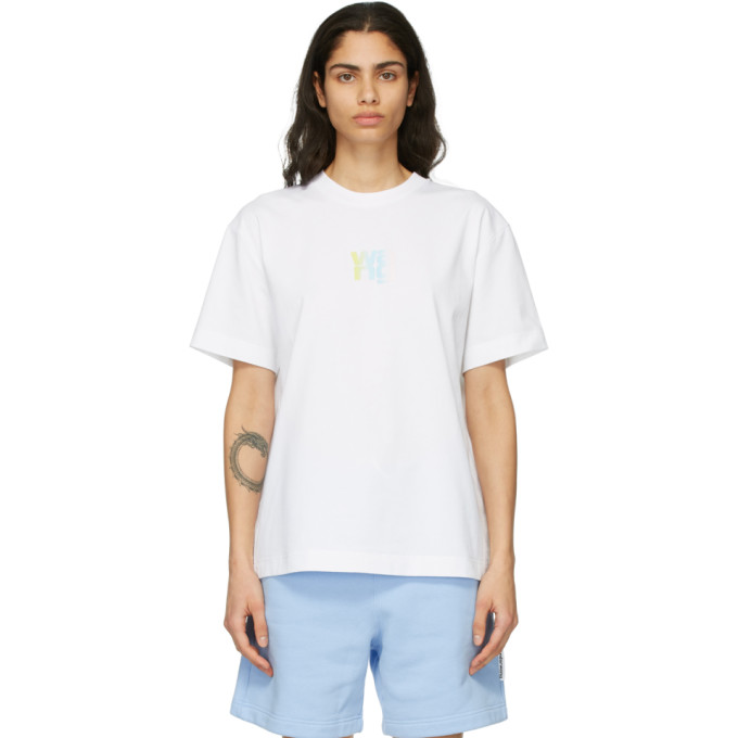 Alexander Wang White Puff Logo T-Shirt