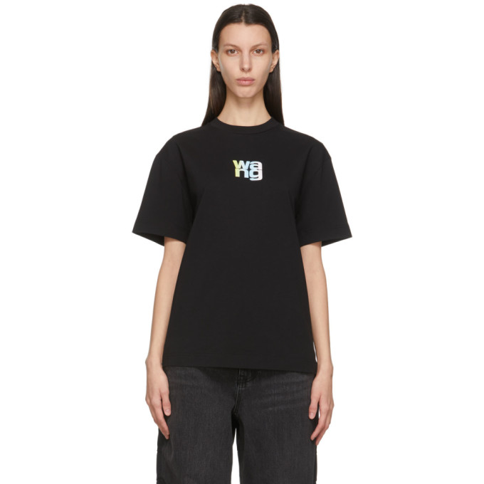 Alexander Wang Black Puff Logo T-Shirt