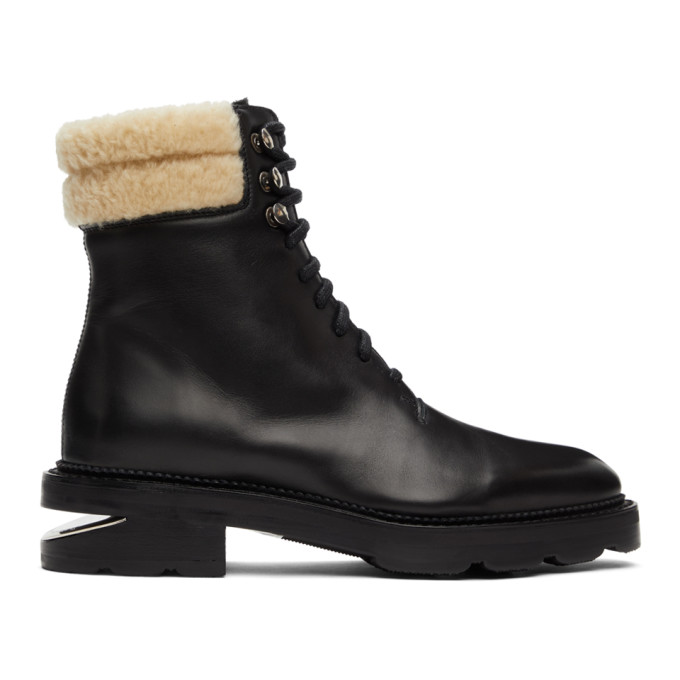 Alexander Wang Black Shearling Andy Boots