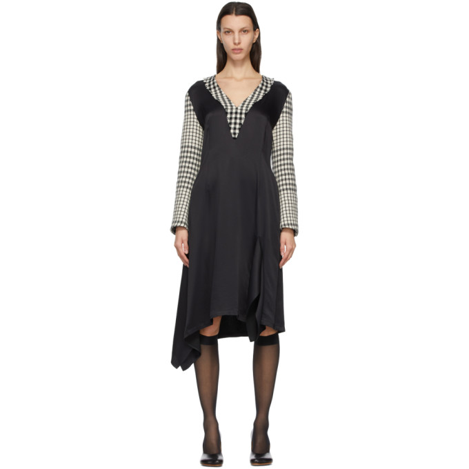 MM6 Maison Margiela Black and White Check Dress