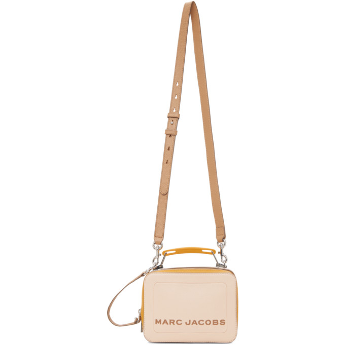 Marc Jacobs Beige and Yellow The Box 20 Bag