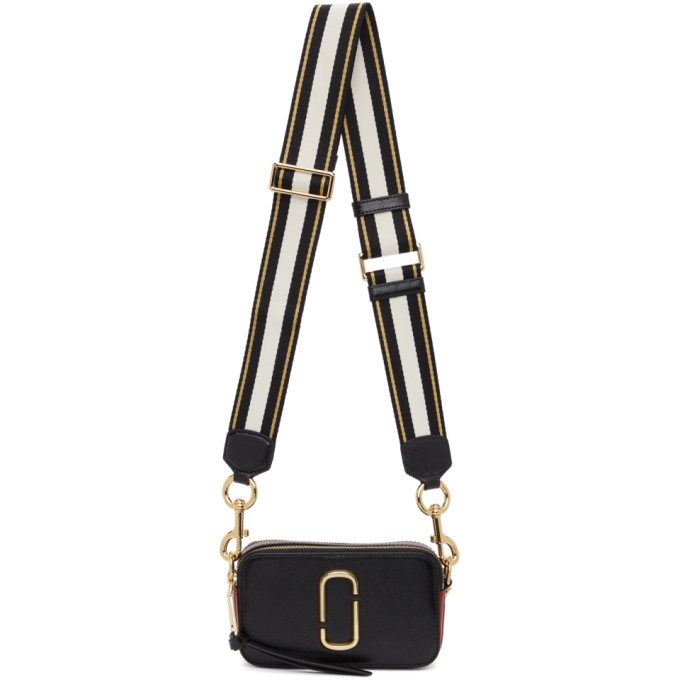 THE Logo Strap Snapshot Small Camera Bag Marc Jacobs in New Black Multi