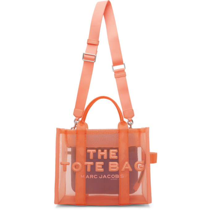 Marc Jacobs The Small Mesh Fusion Coral Tote Bag