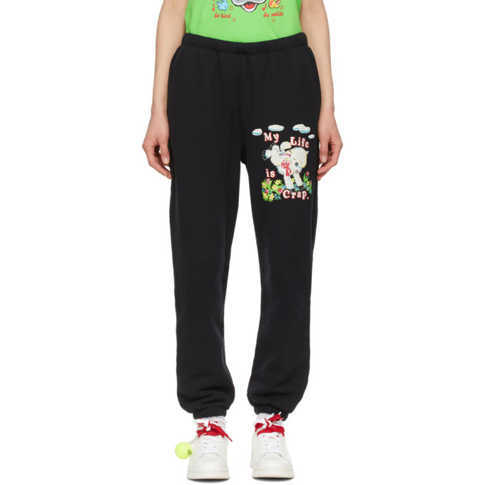 Marc Jacobs Black Magda Archer Edition My Life is Crap Lounge Pants