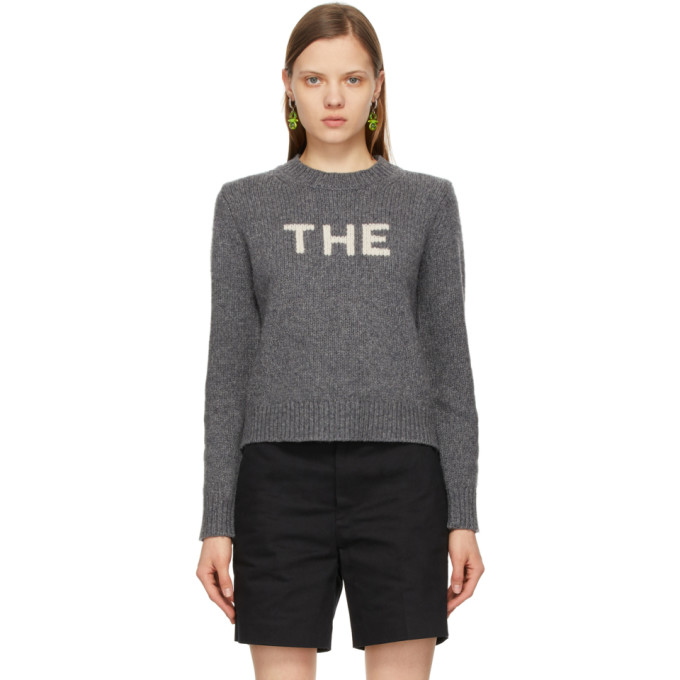 MARC JACOBS GREY 'THE SWEATER' SWEATER