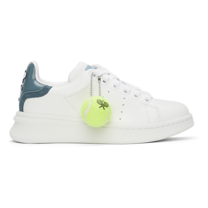 Marc Jacobs White & Blue 'the Tennis Shoe' Sneakers In 125 Whtblue