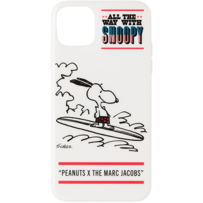 Marc Jacobs White Peanuts Edition Snoopy Iphone 11 Pro Max Case In 101 White