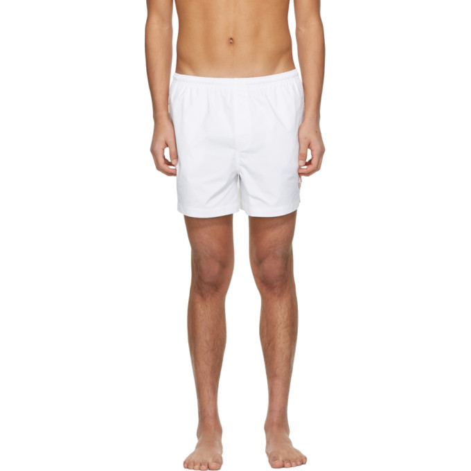 Casablanca White Logo Swim Shorts