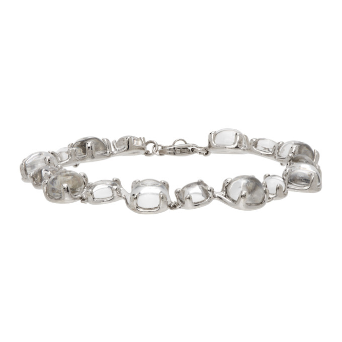 Alan Crocetti Silver Dew Bracelet In Rhodium