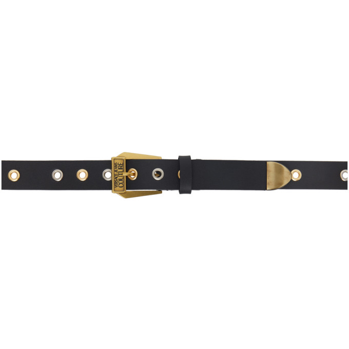 Versace Jeans Couture Black Multi-Stud Couture I Belt