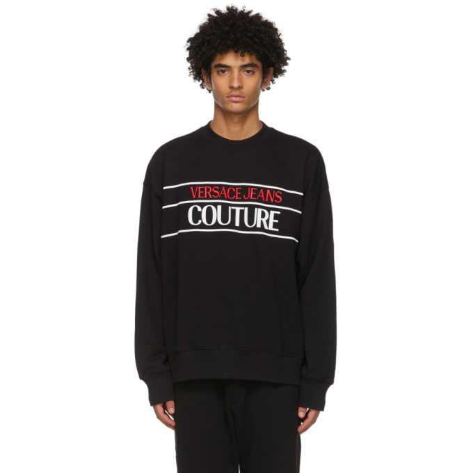 Versace Jeans Couture Black Logo Sweatshirt