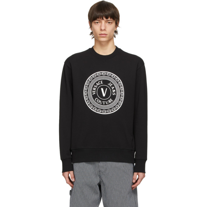 Versace Jeans Couture Black Coin Logo Sweatshirt