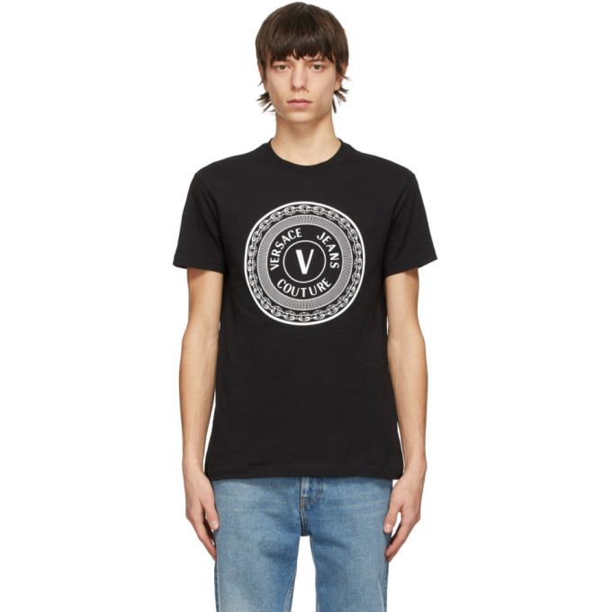 Versace Jeans Couture Black V Emblem T-Shirt