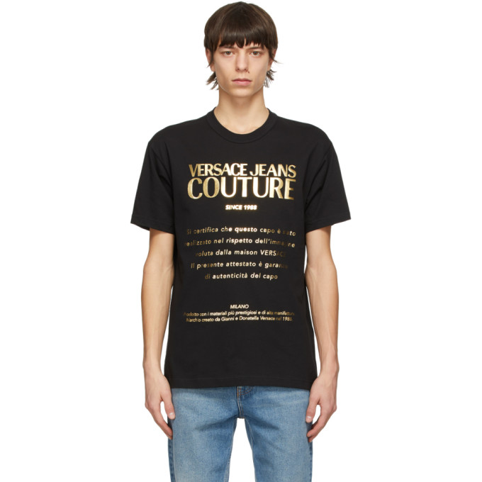 Versace Jeans Couture Black Etichetta T-Shirt