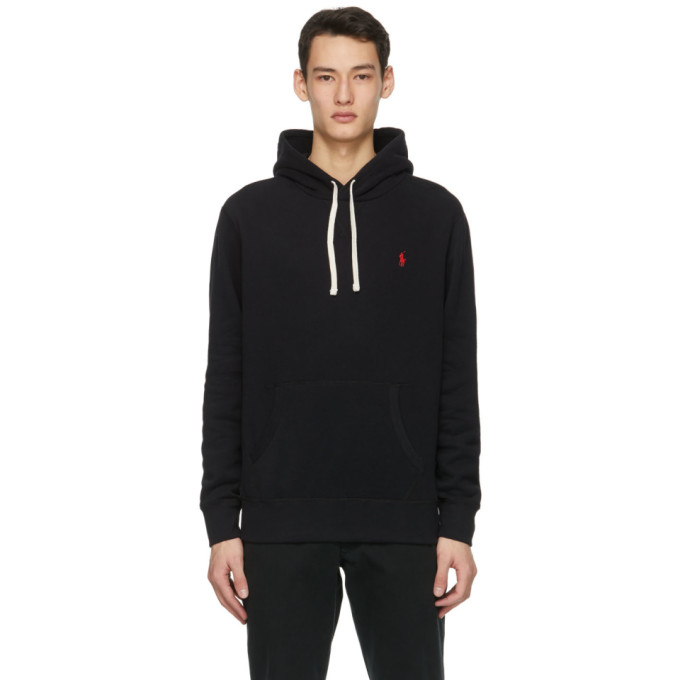 Polo Ralph Lauren Black Fleece Cabin Hoodie