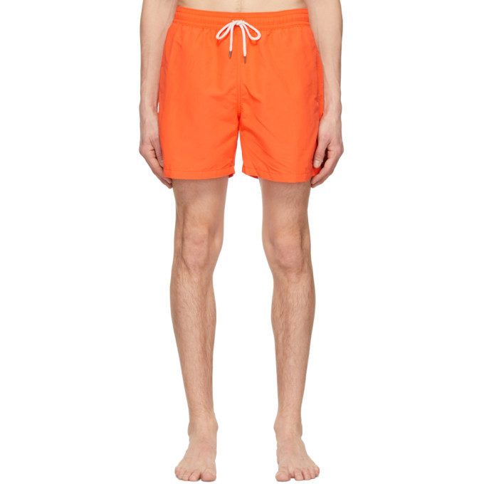 Polo Ralph Lauren Orange Solid Traveller Swim Shorts