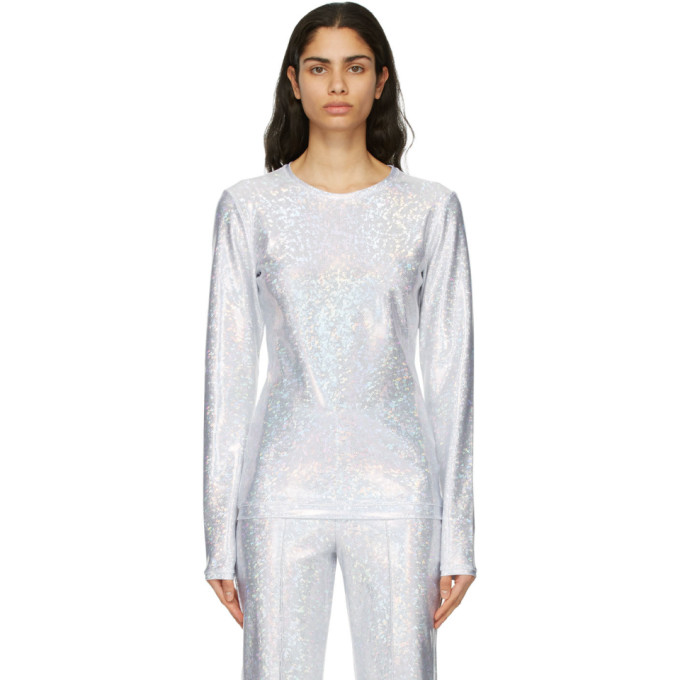 Saks Potts Silver Shimmer Saya Long Sleeve T-Shirt