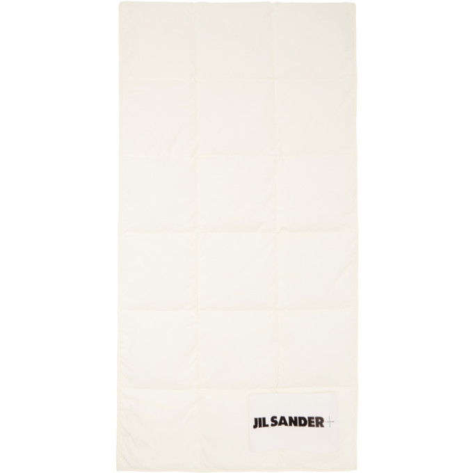 Jil Sander Off-White Down Quilted Scarf