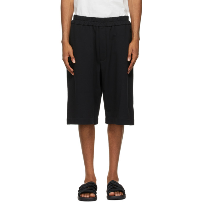 Jil Sander Black French Terry Shorts