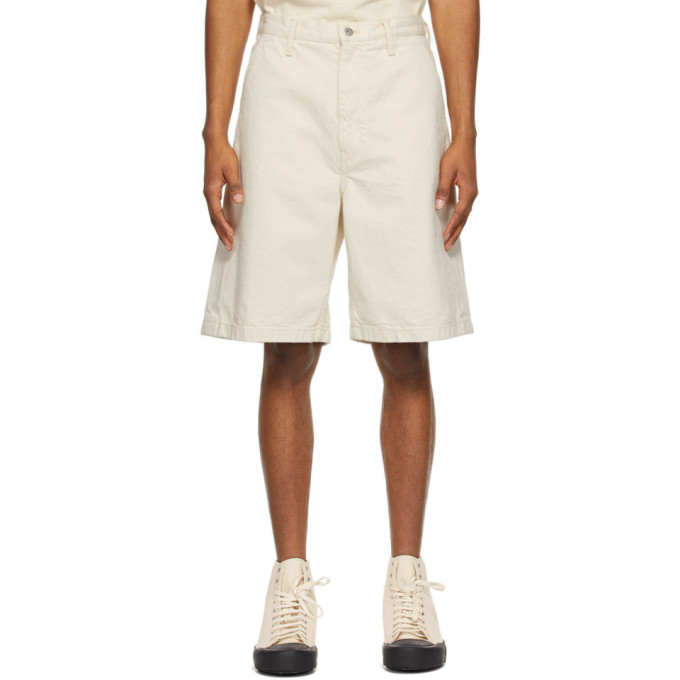 Jil Sander Beige Denim Shorts