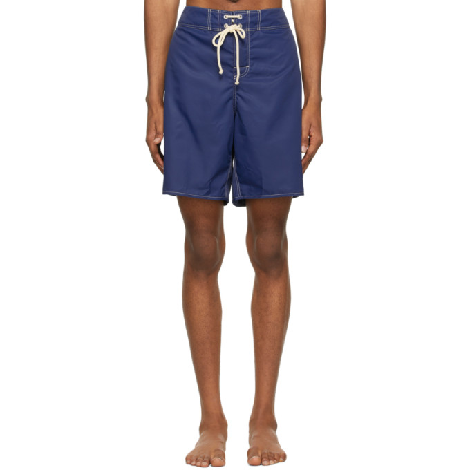 Jil Sander Blue Satin Swim Shorts