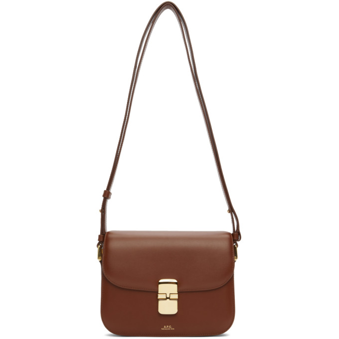 A.P.C. Brown Small Grace Bag