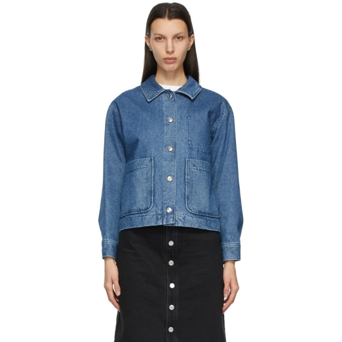 A.P.C. Blue Denim Nikkie Jacket