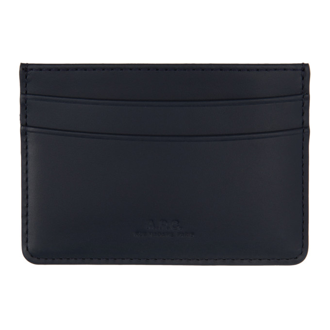 A.P.C. Navy Andre Card Holder